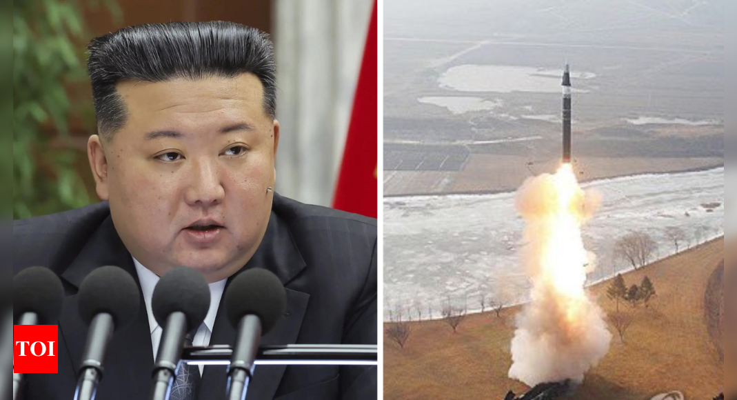 ‘A plan for self-defence’: North Korea’s Kim Jong Un says new hypersonic missile will deter rivals – Times of India