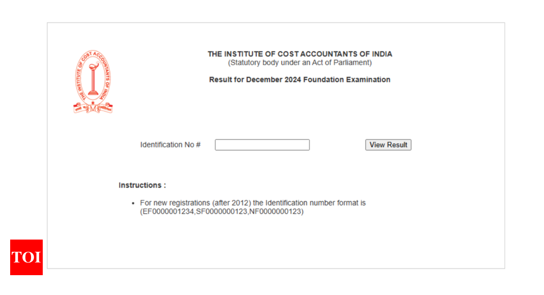 ICMAI CMA Foundation Result 2024 for December session declared, check direct link here