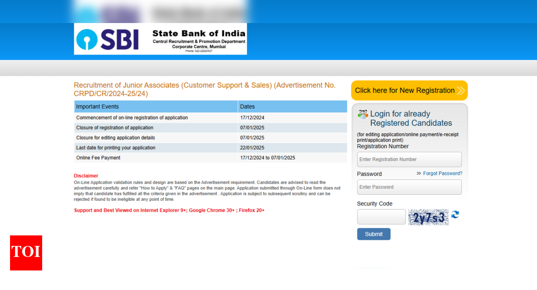 SBI Clerk apply online 2024 deadline today: Direct link to apply and other important details here