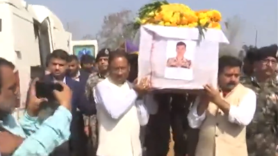 'Naxalites are rattled': CM Vishnu Sai lifts coffins of jawan killed in Chhattisgarh IED blast