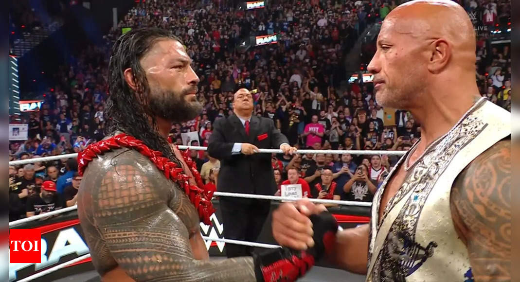 The Tribal Chief Roman Reigns Is Back On His Throne as Dwayne The Rock Johnson Presents Him With the Ula Fala