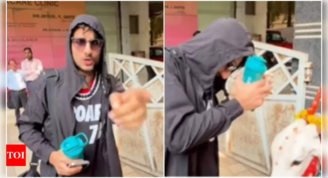 Ibrahim Ali Khan's humorous exchange with Cow owner in viral video: 