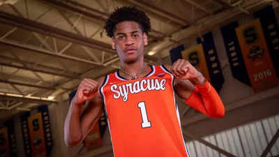 Carmelo Anthony's son, Kiyan Anthony, was looking to impress rapper NLE Choppa with his Nike EYBL. "have to put on a show"