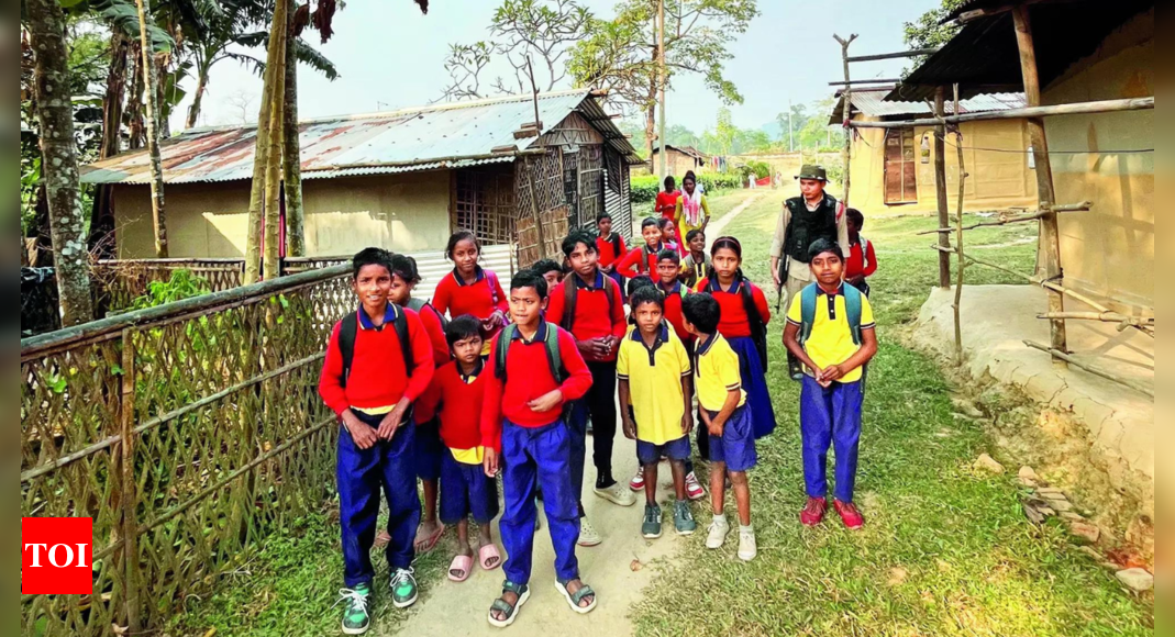 Forest guards escort kids to school as tigers prowl Assam tea garden