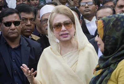 Former Bangladesh PM Khaleda Zia leaves for London on air ambulance arranged by Qatar's Emir | World News - Times of India