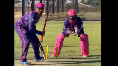 Watch: Paarl Royals' Dinesh Karthik sweats it out ahead of SA20 season