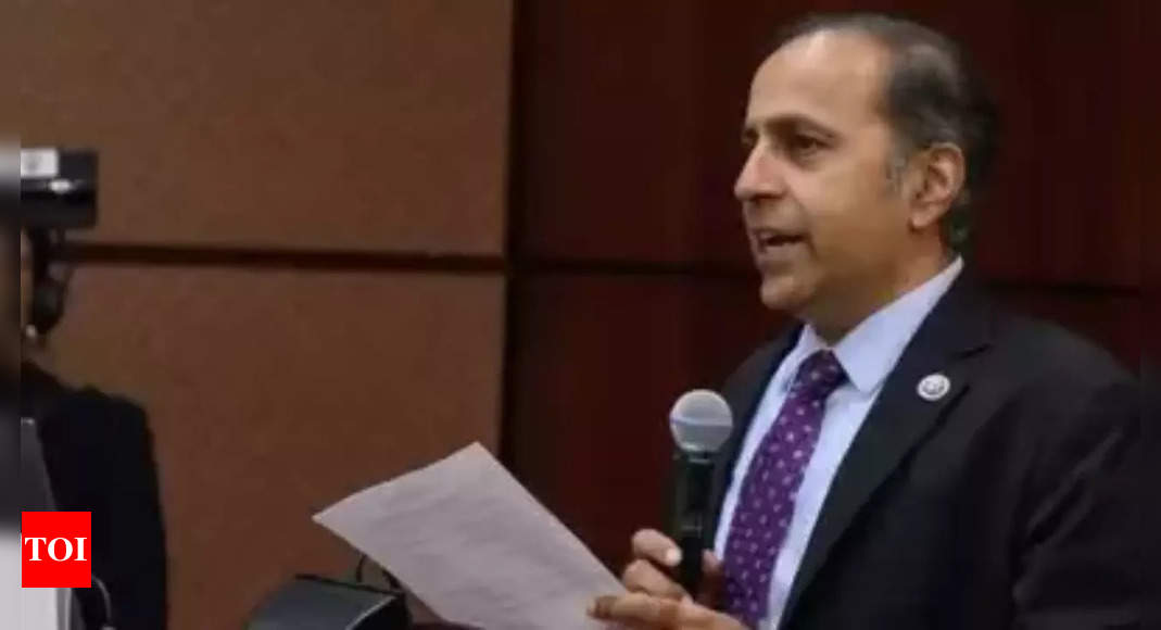 Raja Krishnamoorthi brings up violence against Bangladeshi Hindus at US House floor | World News – Times of India