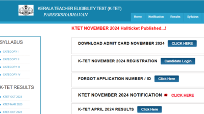 KTET 2024 admit card released, check direct link here – Times of India