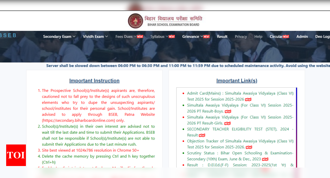 BSEB Class 10 admit card 2025 released at secondary.biharboardonline.com: Here's how students can avail their hall tickets 