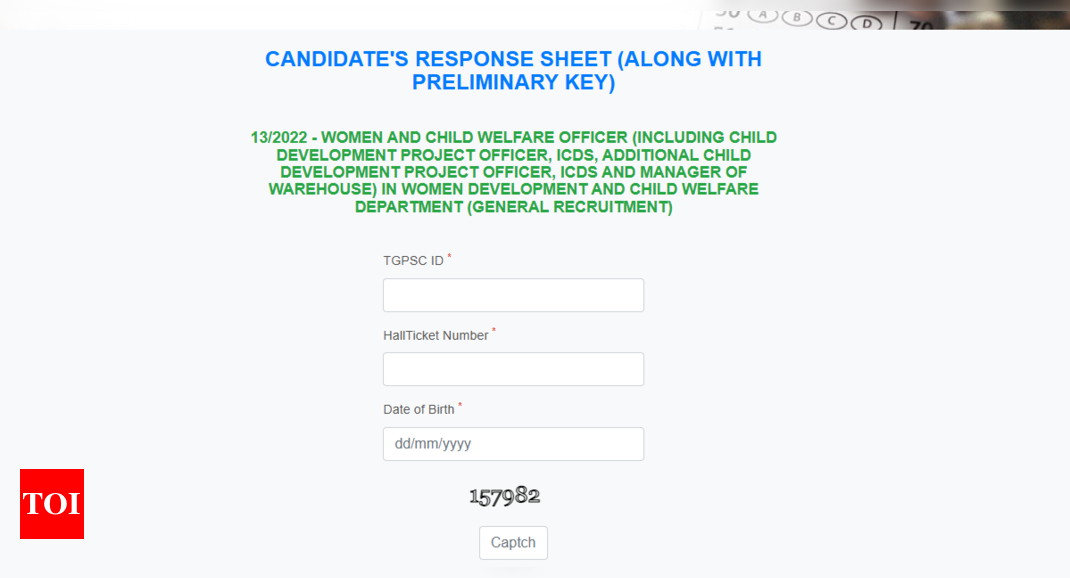 TSPSC CDPO 2025 response sheet released at tspsc.gov.in: Direct link to download and key details here