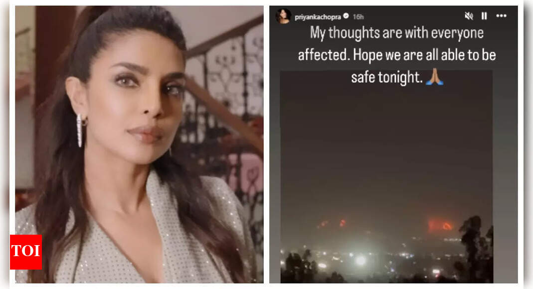 Priyanka Chopra shares video of Los Angeles wildfire from home; Adam Brody, Anthony Hopkin, Paris Hilton lose homes, Ben Affleck, Tom Hanks others flee area