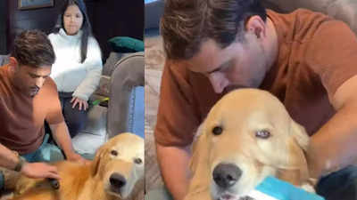 Watch: MS Dhoni enjoys ‘therapawtic’ moment with his daughter and dog