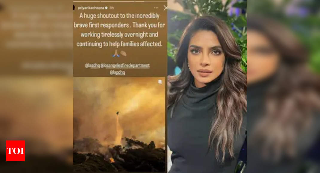 Priyanka Chopra gives a shout out to 'brave' first responders