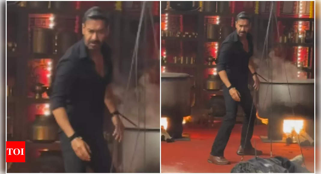 Ajay Devgn's action-packed BTS clip from 'Singham Again' takes social media by storm