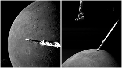 Spacecraft buzzes Mercury's north pole and beams back stunning photos