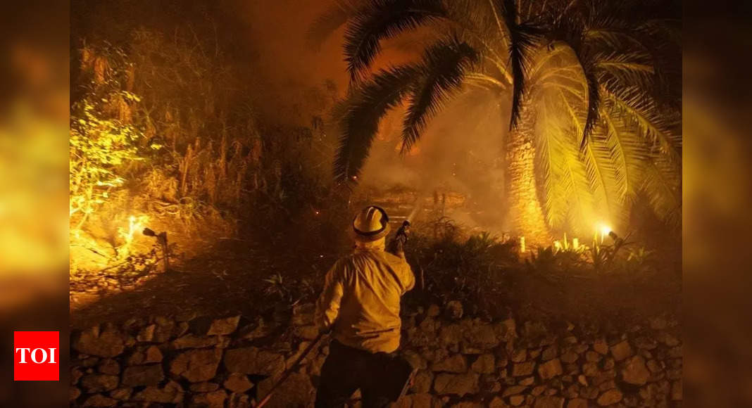 The Rams and the Chargers held outdoor practices amid raging Southern California wildfires to prepare for the first round of the playoffs this weekend