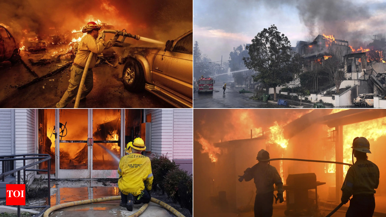 Los Angeles wildfires: 100-year-old pipelines strain firefighting efforts |  India News - The Times of India