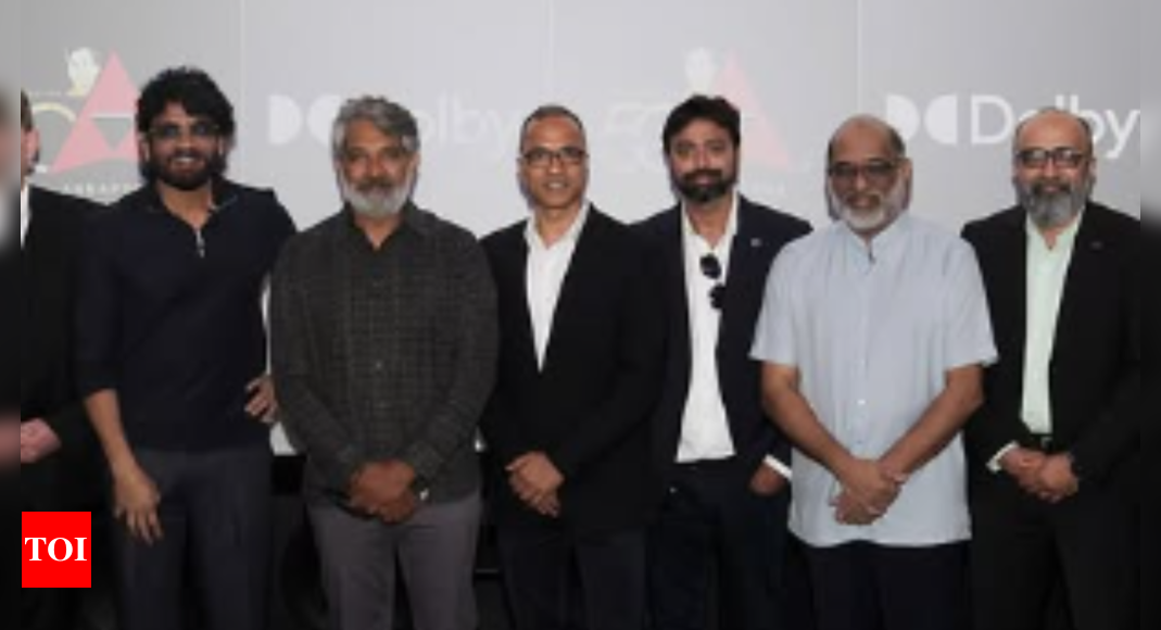 SS Rajamouli and Nagarjuna Akkineni launches India's first Dolby-certified postproduction facility at Annapurna Studios