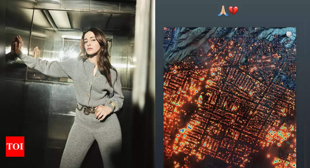 Ananya Panday shares emotional response to the destruction caused by devastating LA wildfires