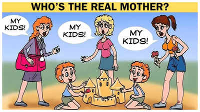 Brain teaser: Only a genius can find who's the real mother in 5 seconds!