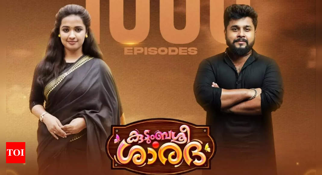 Mersheena Neenu - Prabin starrer 'Kudumbashree Sharada' completes 1000 episodes milestone