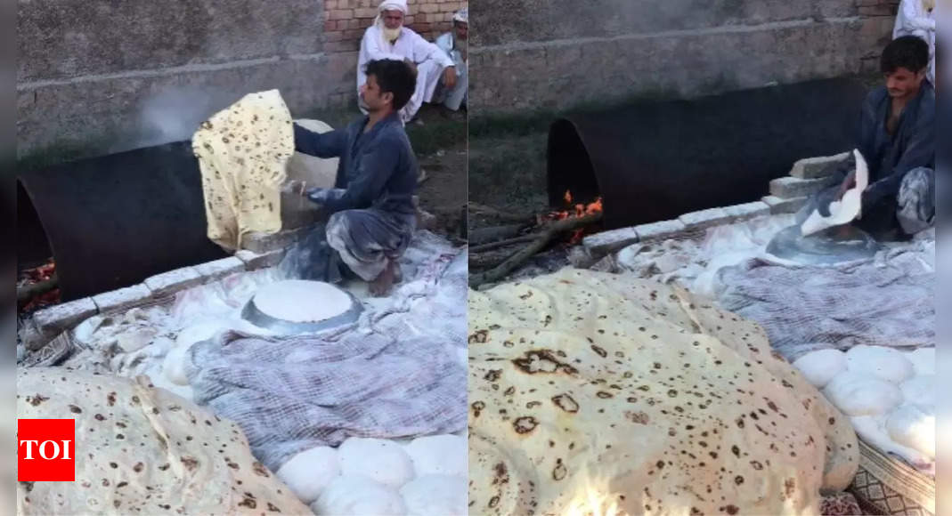 “Rat me rajai ka kam karti hai…:” Man creates world largest 12-feet roti; social media erupts with reactions