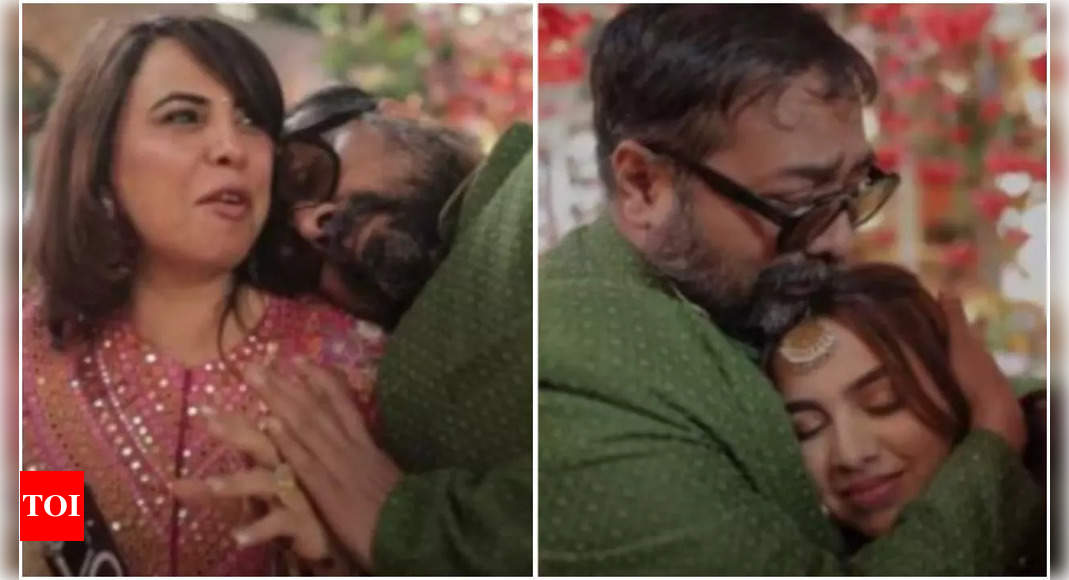 Anurag Kashyap overcome with emotion at daughter Aaliyah Kashyap’s wedding, rests on ex-wife Aarti Bajaj’s shoulder