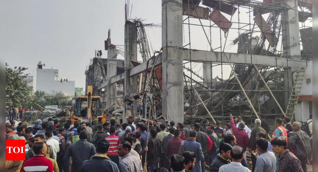 Two labourers killed, six injured as iron structure collapses at under-construction site in Raipur