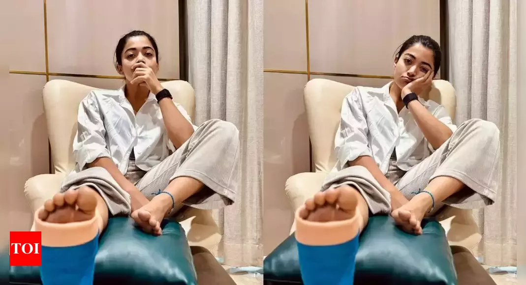 Rashmika Mandanna confirms her injury during gym session by sharing pictures of her fractured leg: 'I'll be back soon'