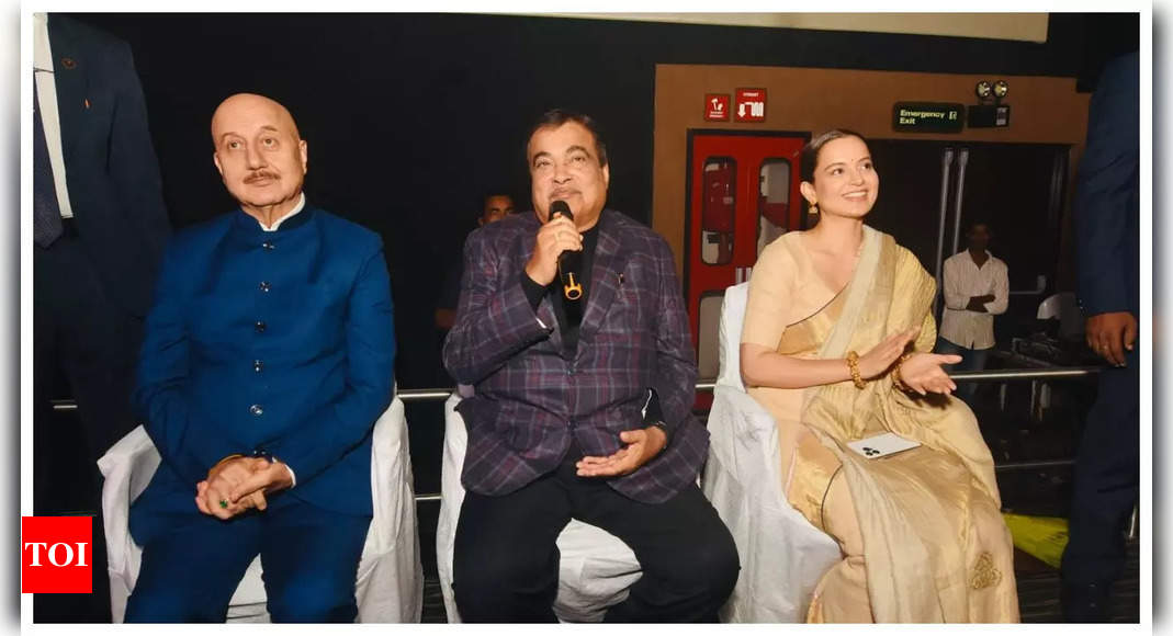 Emergency: Kangana Ranaut holds the first screening for Union Minister Nitin Gadkari: ‘After six months of struggle, the film is finally ready’