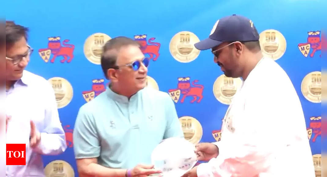 Gavaskar, Kambli felicitated at opening event of MCA's 50th anniversary celebrations of Wankhede