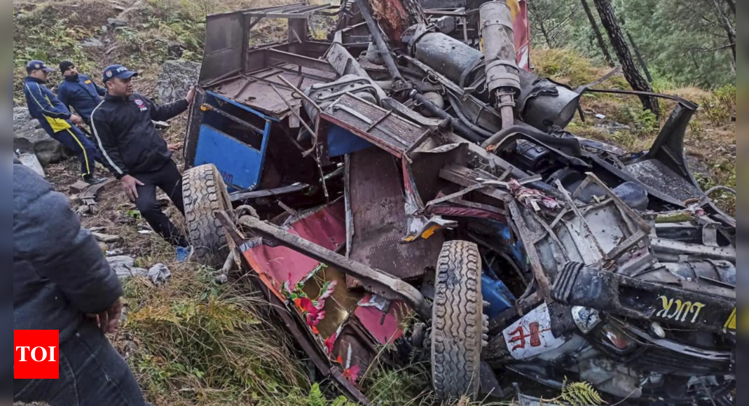 Five killed as bus falls into 100-metre gorge in Uttarakhand