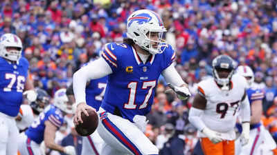 Josh Allen broke the record for the most rushing yards ever made by a quarterback in NFL postseason history