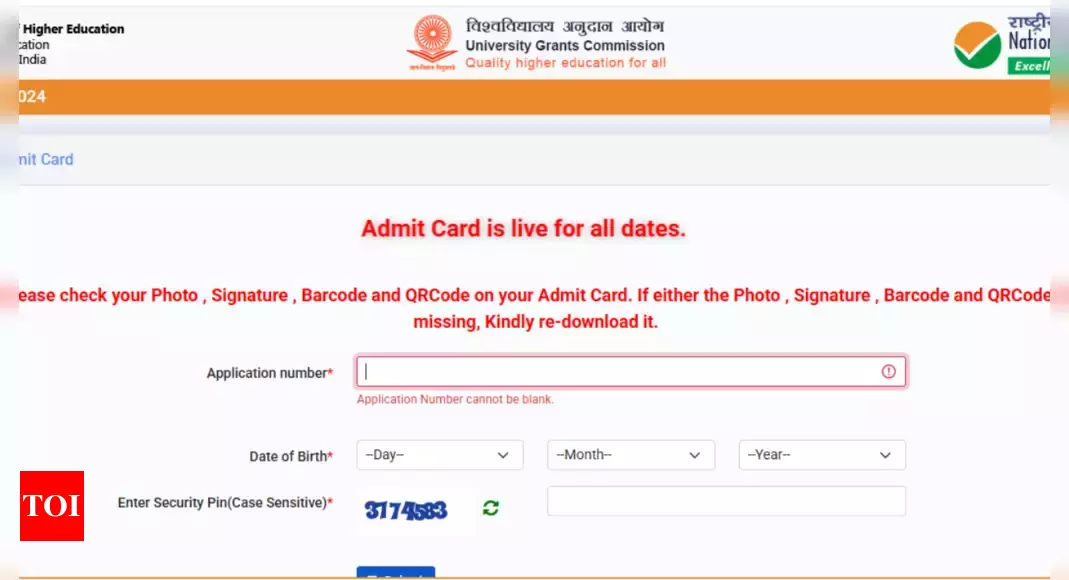 UGC NET December 2024 admit card for all exams released at ugcnet.nta.ac.in: Check direct link here