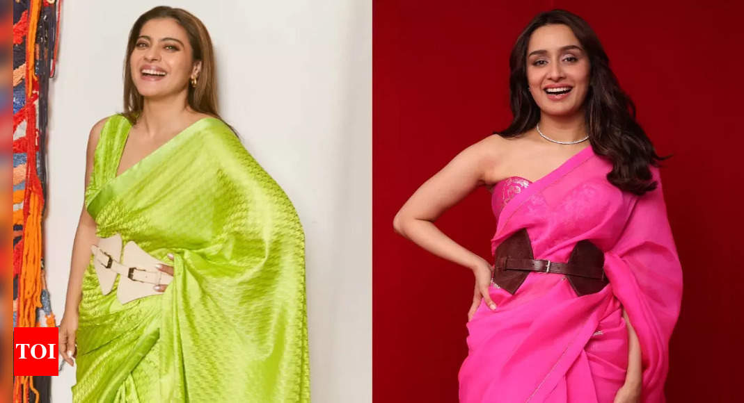 Kajol vs Shraddha Kapoor: Who wore the saree with a belt better?