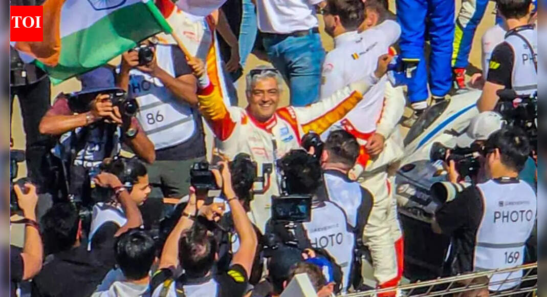 Ajith gives tips to son Aadvik on racing in Go Kart circuit in Chennai ...