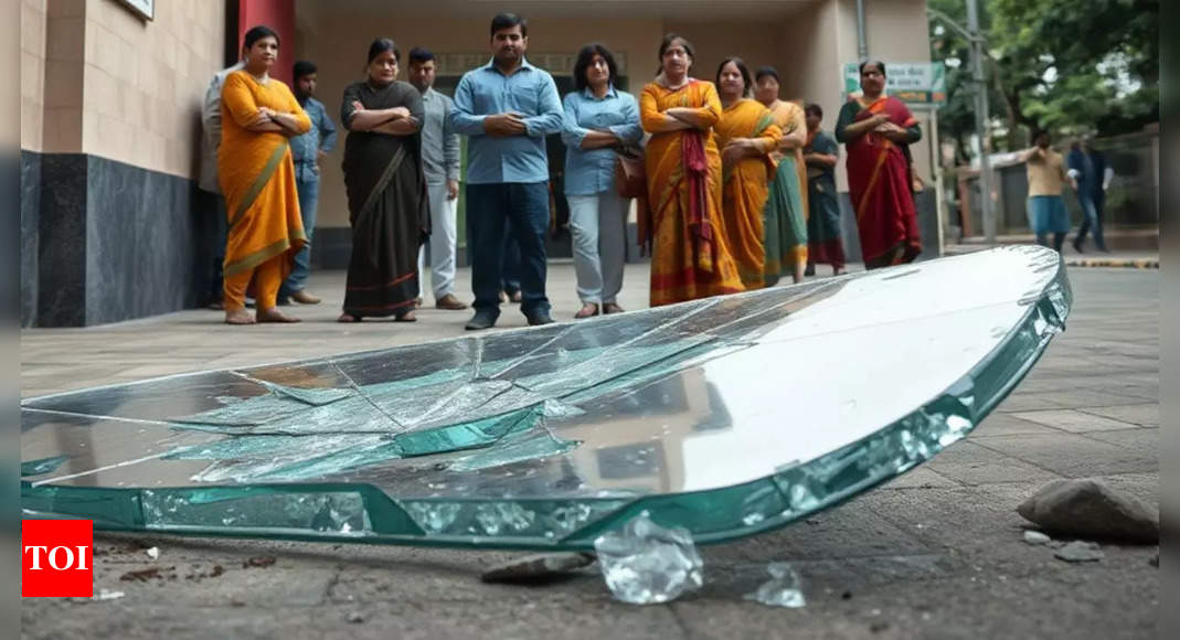 2 students injured after glass panel collapses in Kolkata school building