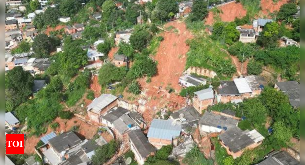 At least 10 dead in Brazil landslides – Times of India