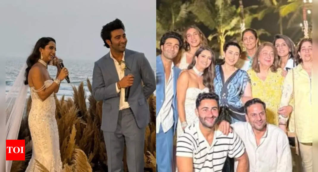 Karisma Kapoor, Neetu Kapoor, and others attend Aadar Jain and Alekha Advani’s pre-wedding celebrations in Goa