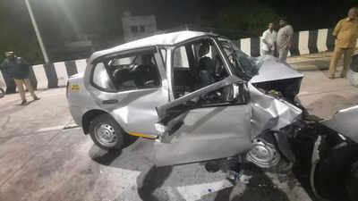 Four die as cars collide on Puducherry flyover