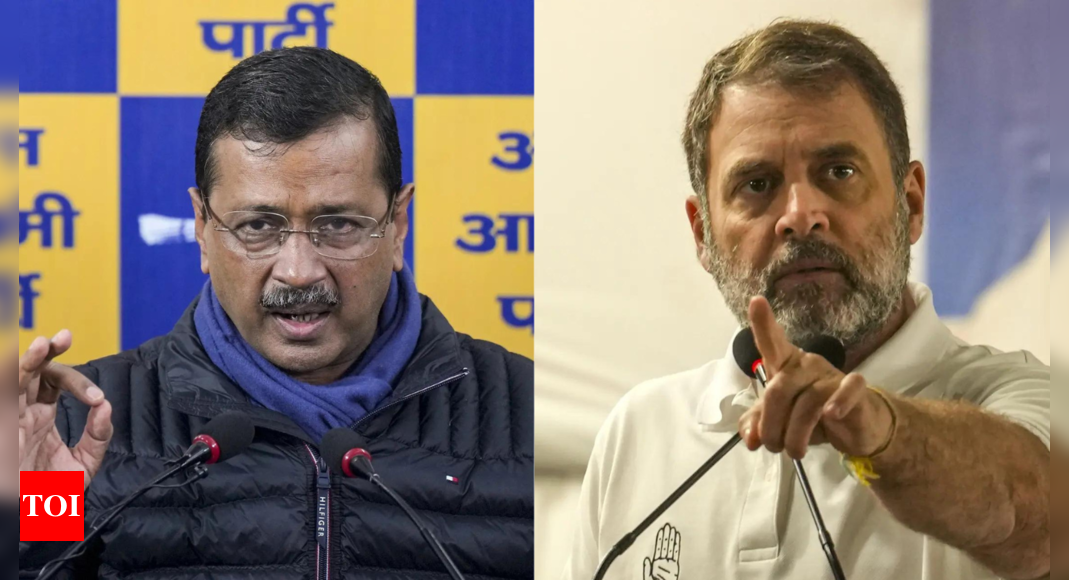 'He abused me a lot': Kejriwal reacts as Rahul Gandhi targets AAP chief at Delhi rally