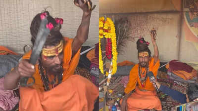 Maha Kumbh 2025: Youtuber gets beaten by tongs by Naga Sadhu for asking stupid questions