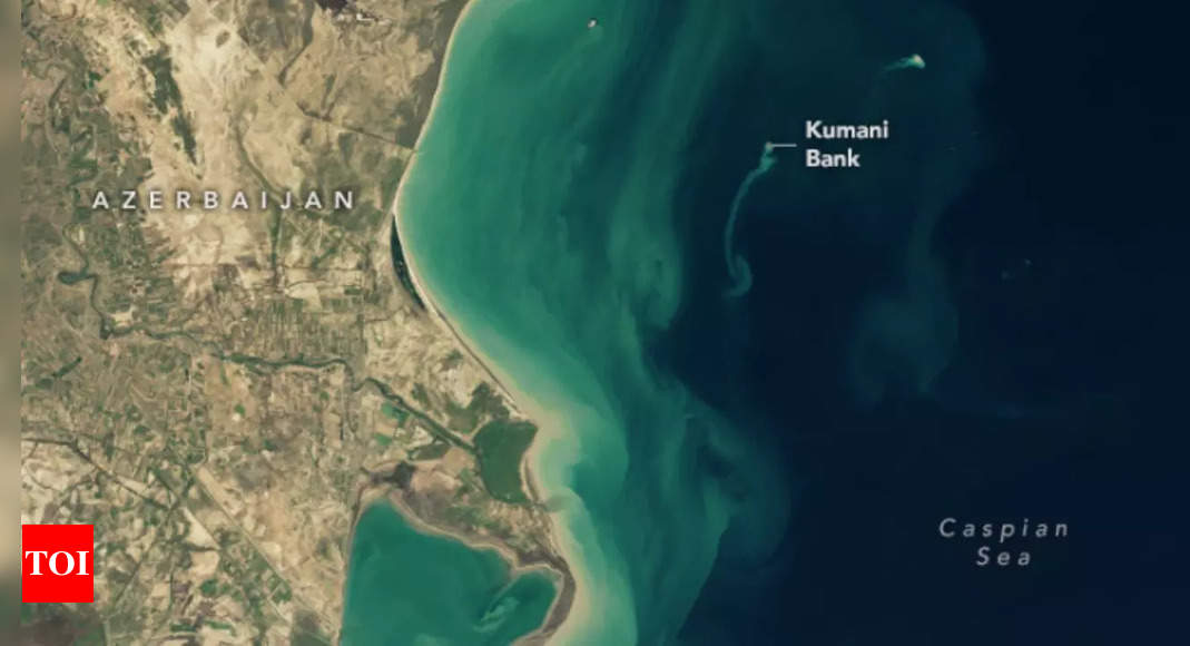 NASA satellites seize mysterious ‘ghost island’ in Caspian Sea earlier than it vanishes | – Times of India