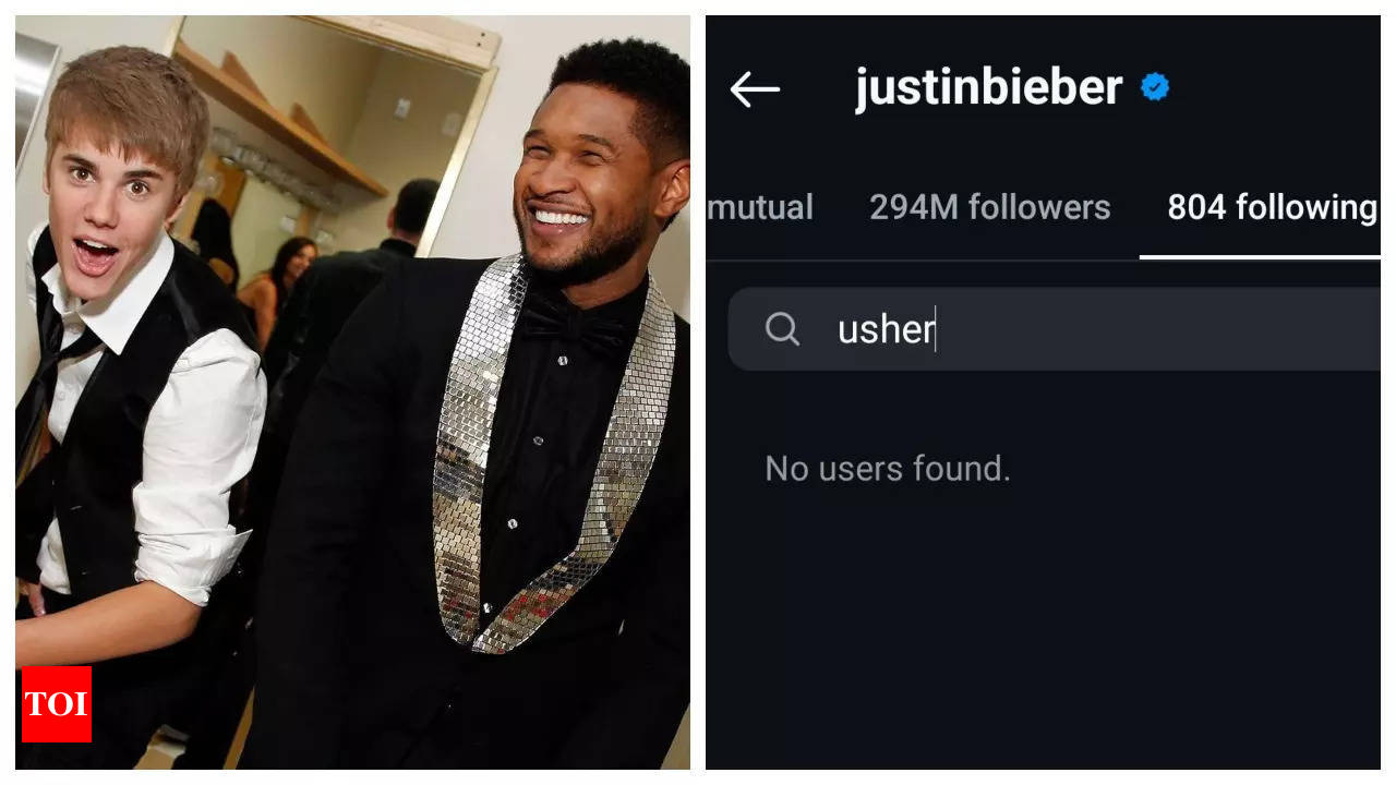 Justin Bieber UNFOLLOWS former mentor Usher on Instagram; fans speculate link to Diddy case | - Times of India