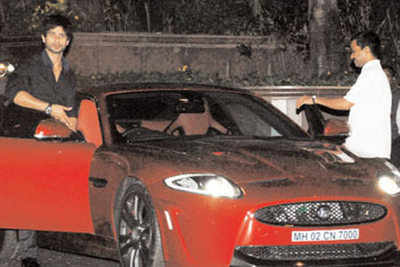 Shahid Kapoor flaunts his custom-made Jaguar