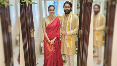 Sobhita Dulipala celebrates her first Pongal dipped in the shades of red