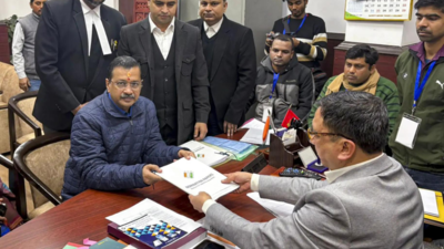 Delhi assembly elections: Arvind Kejriwal files nomination from New Delhi seat, asks ‘to vote on work’ | India News – Times of India