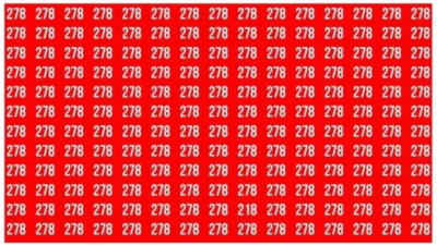 Optical illusion: Only a detective’s eyes can spot the odd number '218' in this image