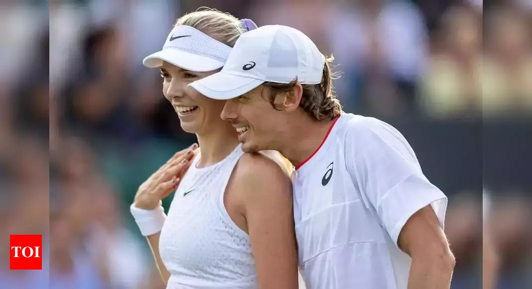 Katie Boulter and Alex de Minaur spark couple vibes at Melbourne Park