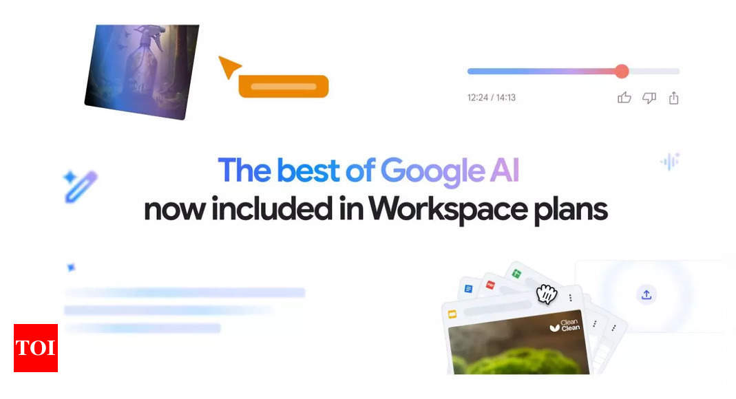 Google brings new AI tools to Workspace Business and Enterprise plans – Times of India